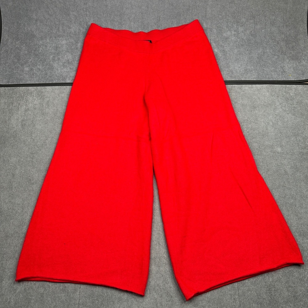 Charter Club Luxury Red 100% Cashmere Wide Leg Knit Lounge Pants XL